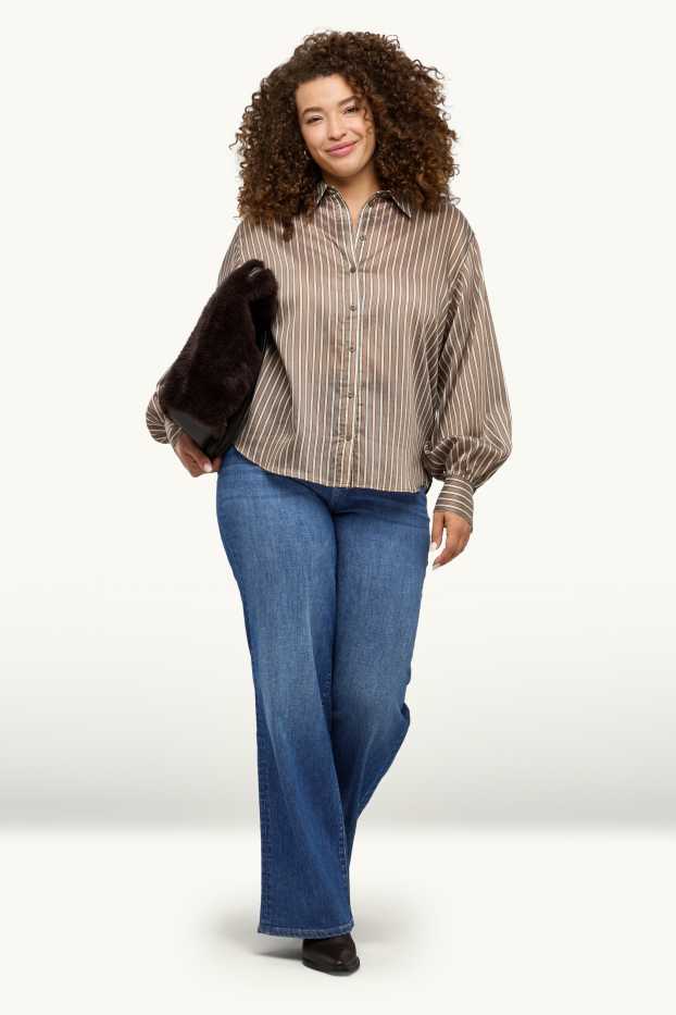 Femmes - Wide leg jean - high waist - LYCRA® ADAPTIV Fiber - jean bleu