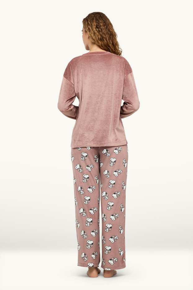 Dona - Pijama - Snoopy - rosa fosc