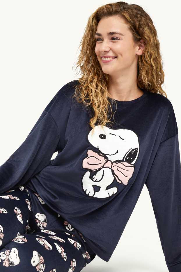 Femmes - Pyjama - Snoopy - bleu foncé