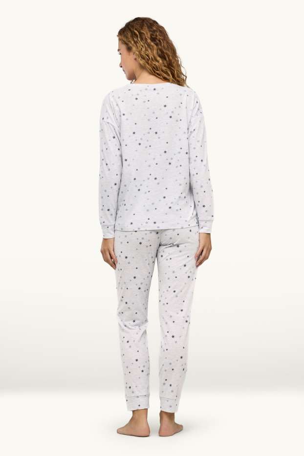 Dona - Pijama - amb estampat - gris clar jaspiat