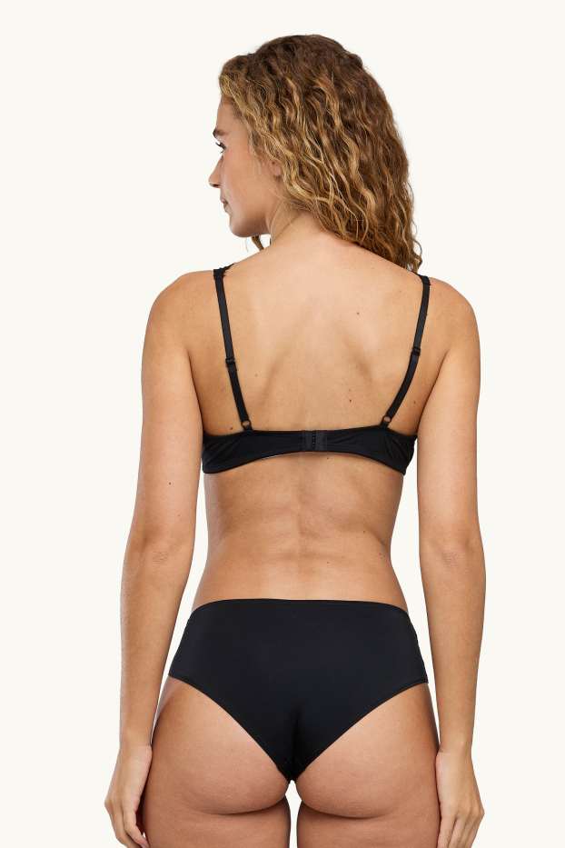 Femmes - Shortys - bordeaux / noir