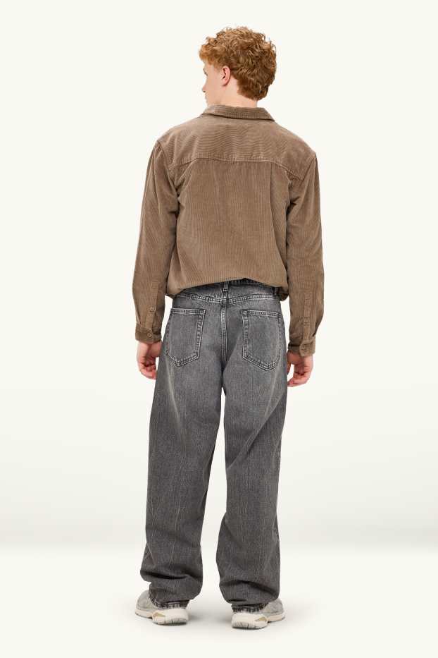 Hommes - Jean baggy - jean gris foncé