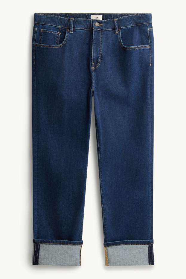 Donna - Straight jeans - vita alta - jeans blu scuro