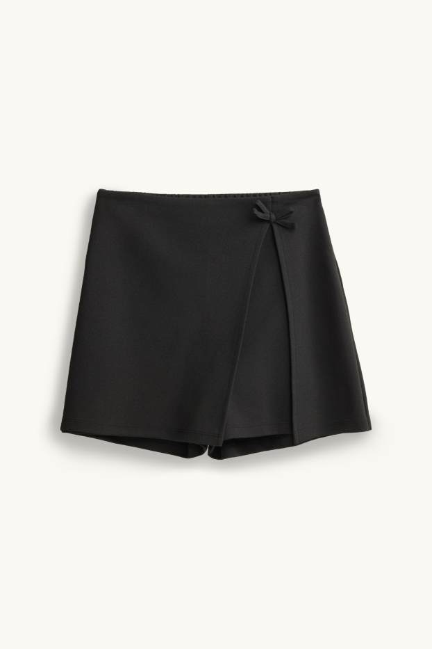 Enfants filles - Ballet - ensemble - sweat à capuche et jupe short - 2 pièces - blanc crème