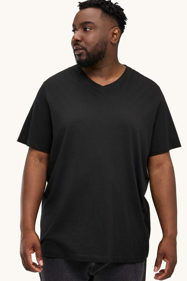 Pánské - Tričko - regular fit - černá