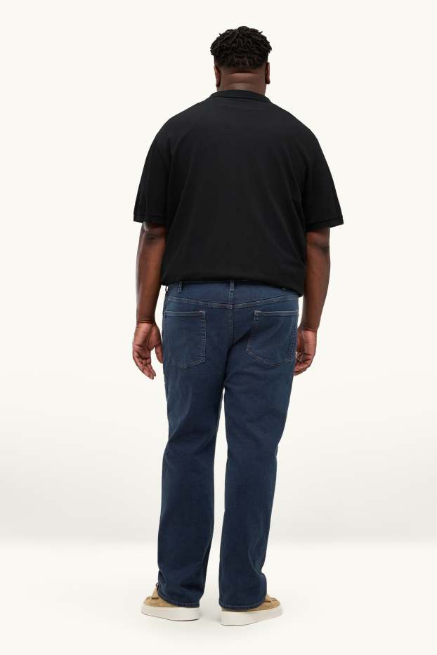 Home - Straight Jeans - LYCRA® - texà blau fosc