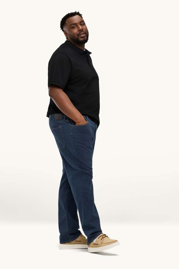 Home - Straight Jeans - LYCRA® - texà blau fosc