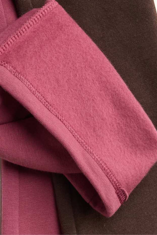 Kinder Mädchen - Multipack 6er - Flared Winterleggings - rosa / blau