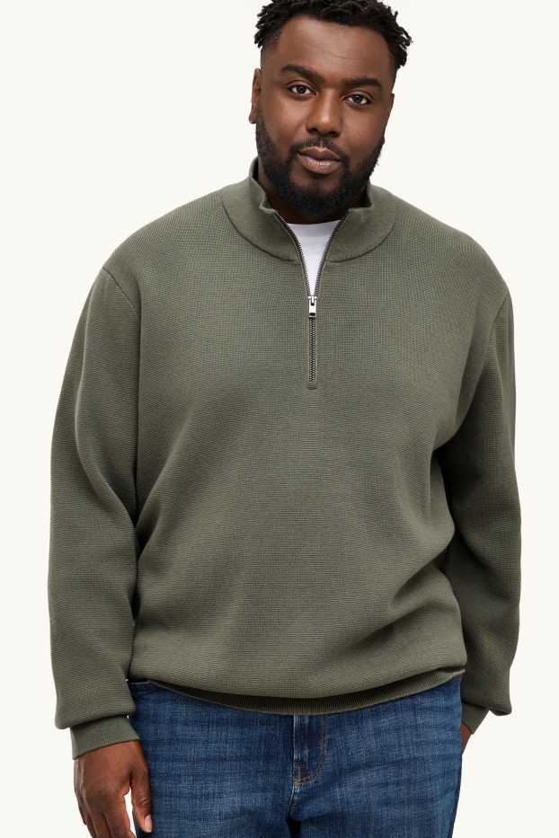 Hommes - Pull - kaki