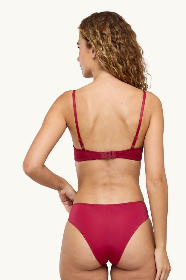 Femmes - Culotte - rouge foncé