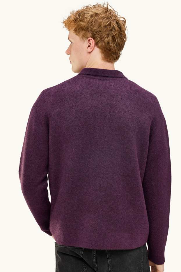 Hommes - Pull - violet