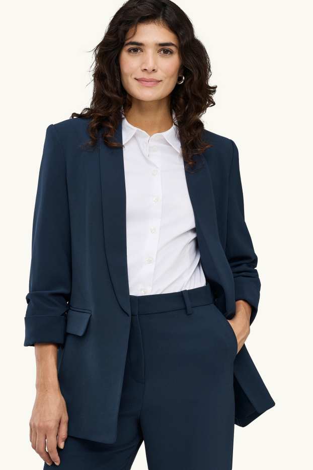 Femei - Blazer office - regular fit - albastru închis