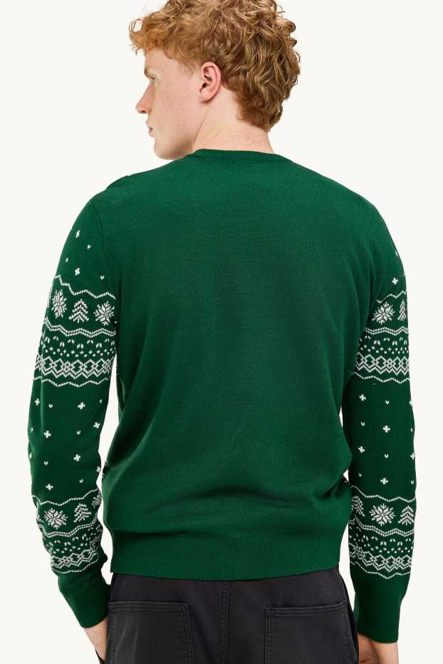 Men - Christmas jumper - The Grinch - dark green