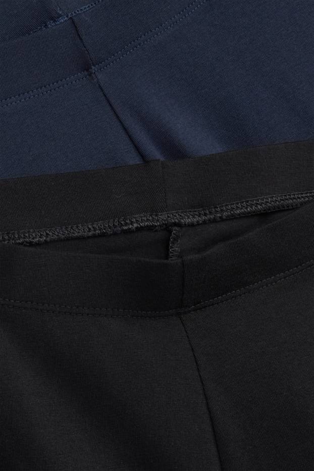 Femmes - Lot de 2 - leggings - bleu foncé