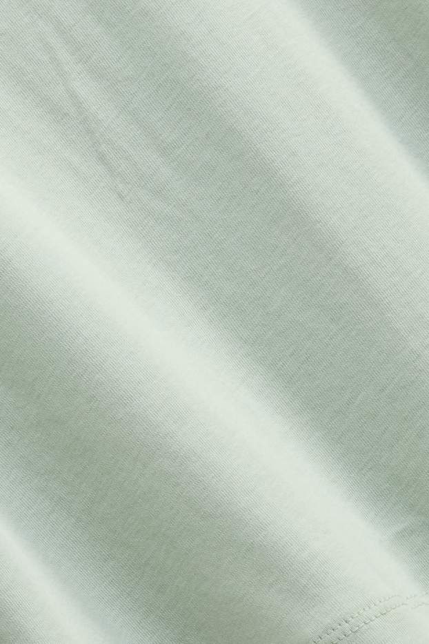 Women - Long sleeve top - slim fit - mint green