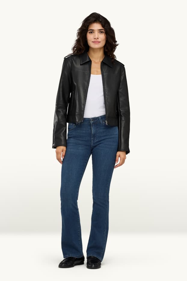 Damen - Bootcut Jeans - Mid Waist - LYCRA® - dunkeljeansblau
