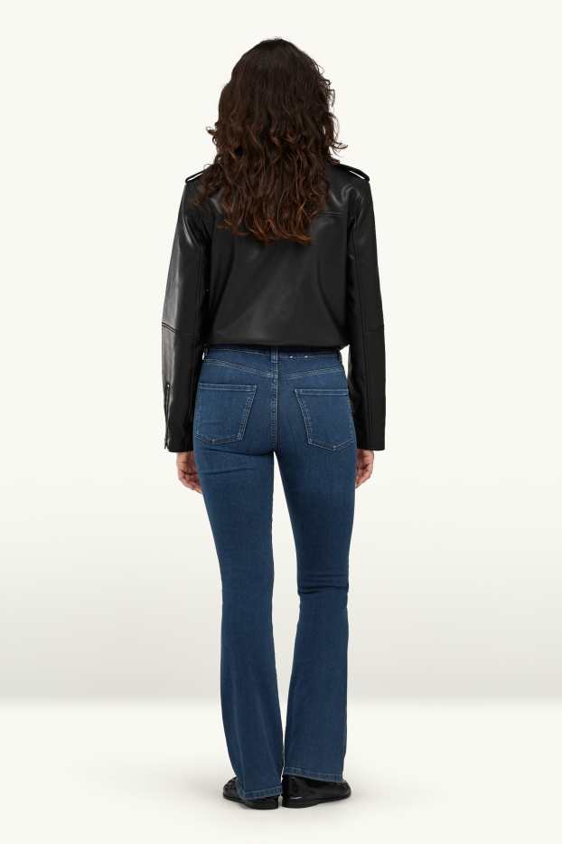 Damen - Bootcut Jeans - Mid Waist - LYCRA® - dunkeljeansblau