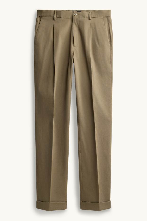 Herren - Baukasten-Hose - Regular Fit - Stretch - khaki
