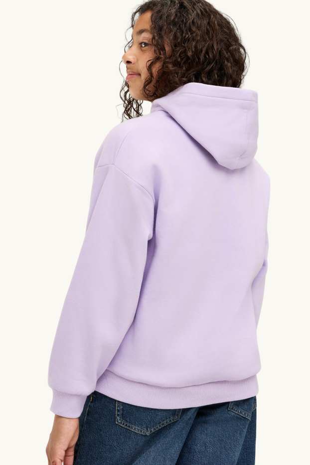Kinder Mädchen - KPop Demon Hunters - Hoodie - Glanz-Effekt - flieder