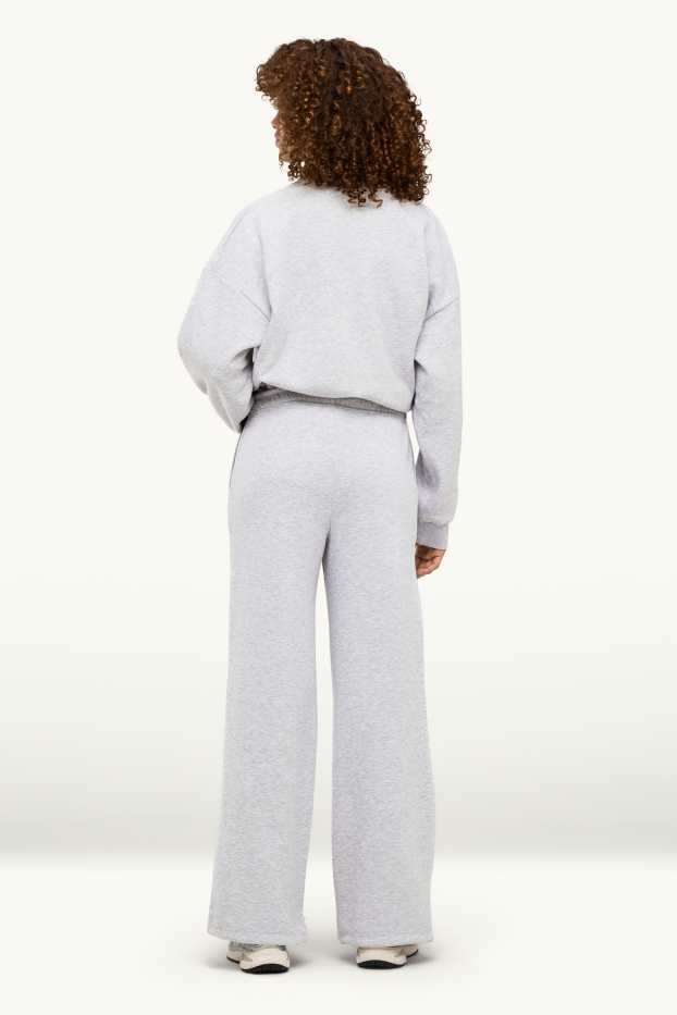Femmes - Pantalon de jogging - gris chiné