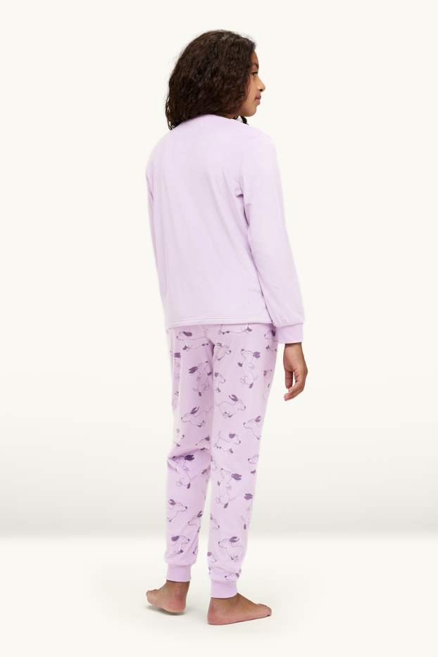 Enfants filles - Teckels - pyjama - 2 pièces - lilas