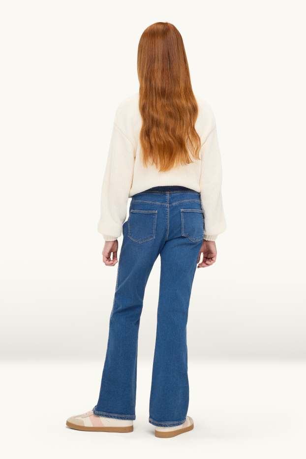 Kinder Mädchen - Flared Jeggings - jeansblau