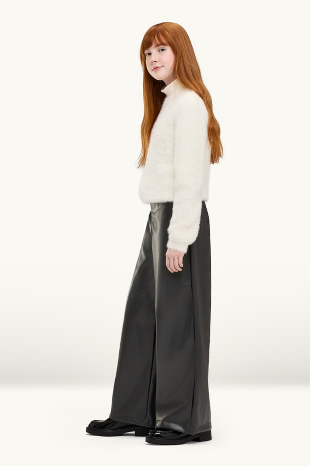Nena - Pantalons - imitació de pell - negre