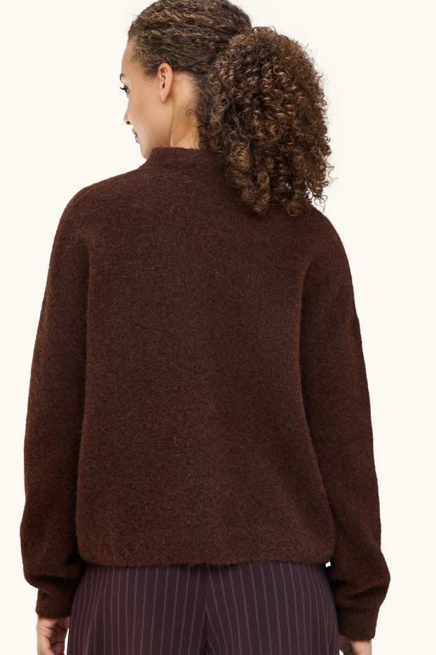 Damen - Pullover - dunkelbraun