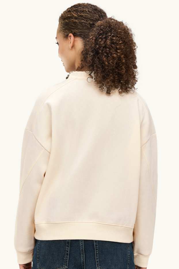 Dona - Dessuadora oversized - crema