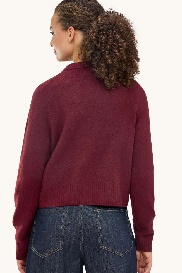 Women - Cardigan - bordeaux