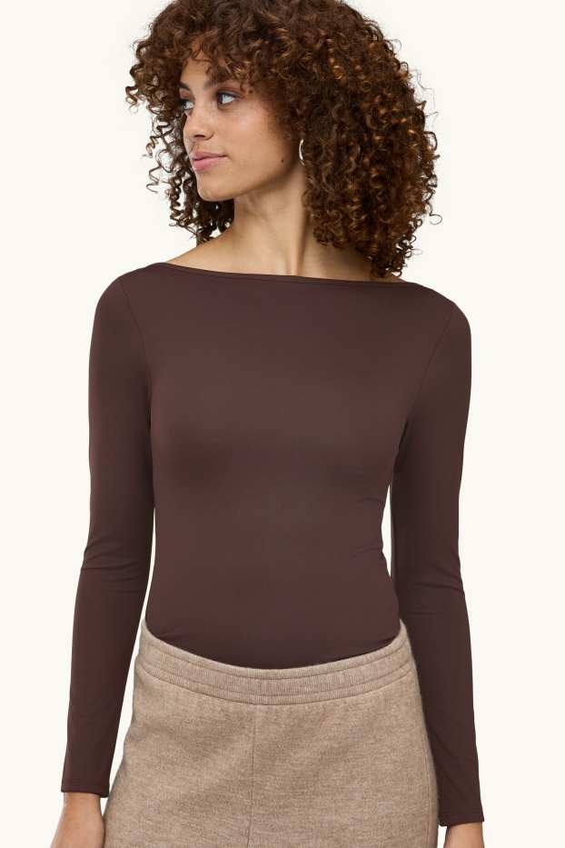 Damen - Body - braun