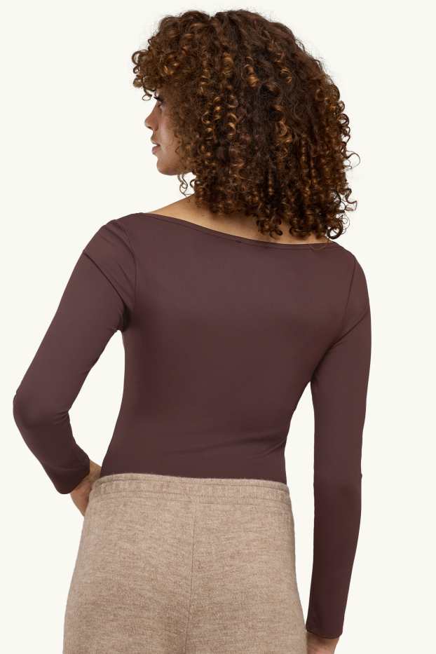 Damen - Body - braun