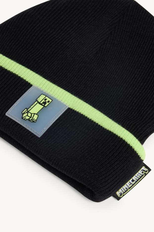 Enfants garçons - Bonnet en maille - noir