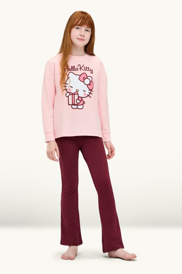 Enfants filles - Hello Kitty - pyjama - 2 pièces - rose