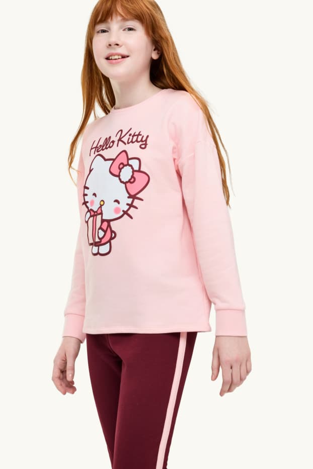 Enfants filles - Hello Kitty - pyjama - 2 pièces - rose