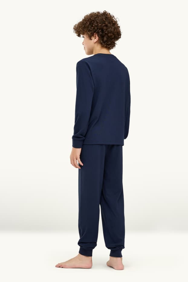 Enfants garçons - Los Angeles - Pyjama - 2 pièces - bleu foncé