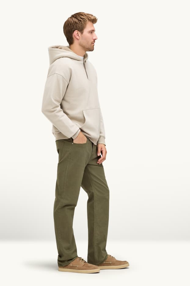 Men - Thermal trousers - regular fit - green