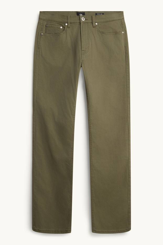 Men - Thermal trousers - regular fit - green