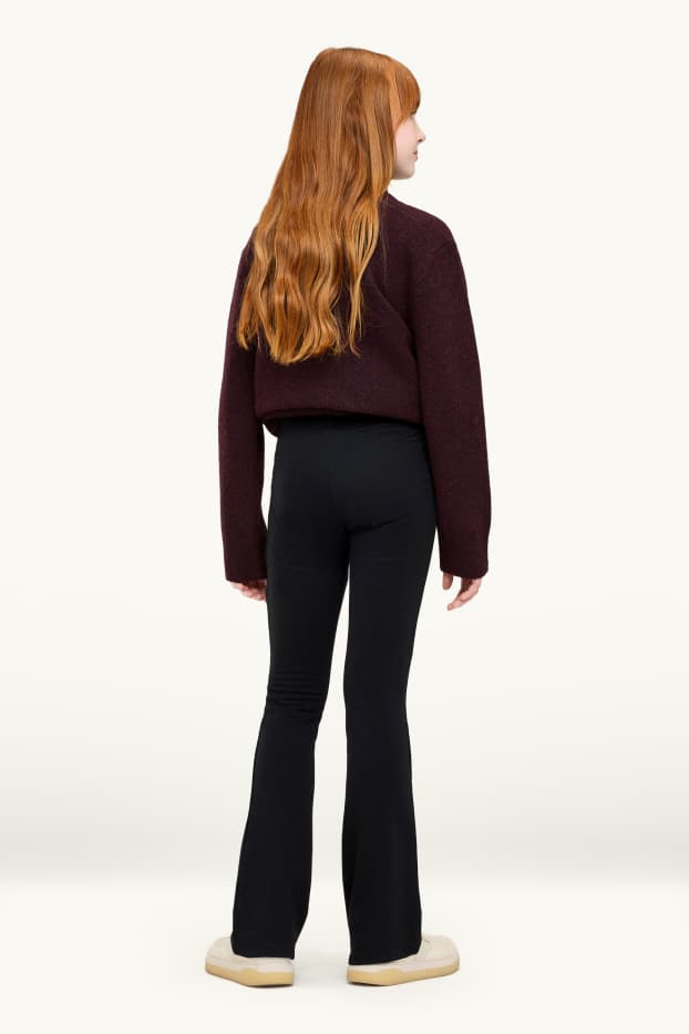 Nena - Paquet de 2 - leggings acampanats - gris/negre