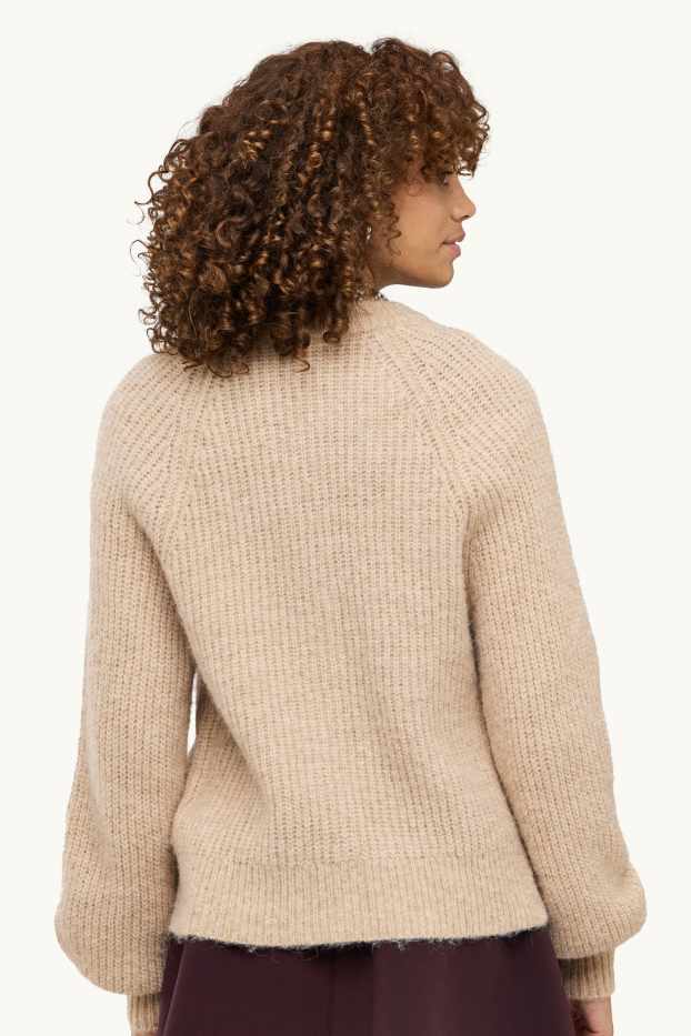 Donna - Cardigan - a coste - beige