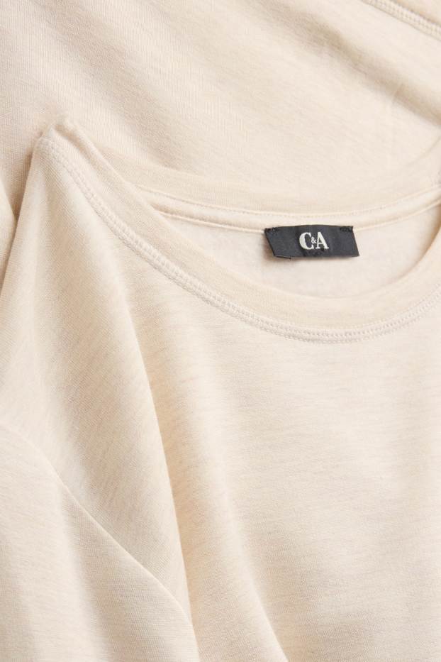 Donna - Maglia a maniche lunghe - regular fit - beige