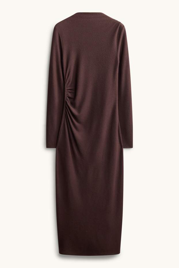 Dona - Vestit entallat - marró fosc