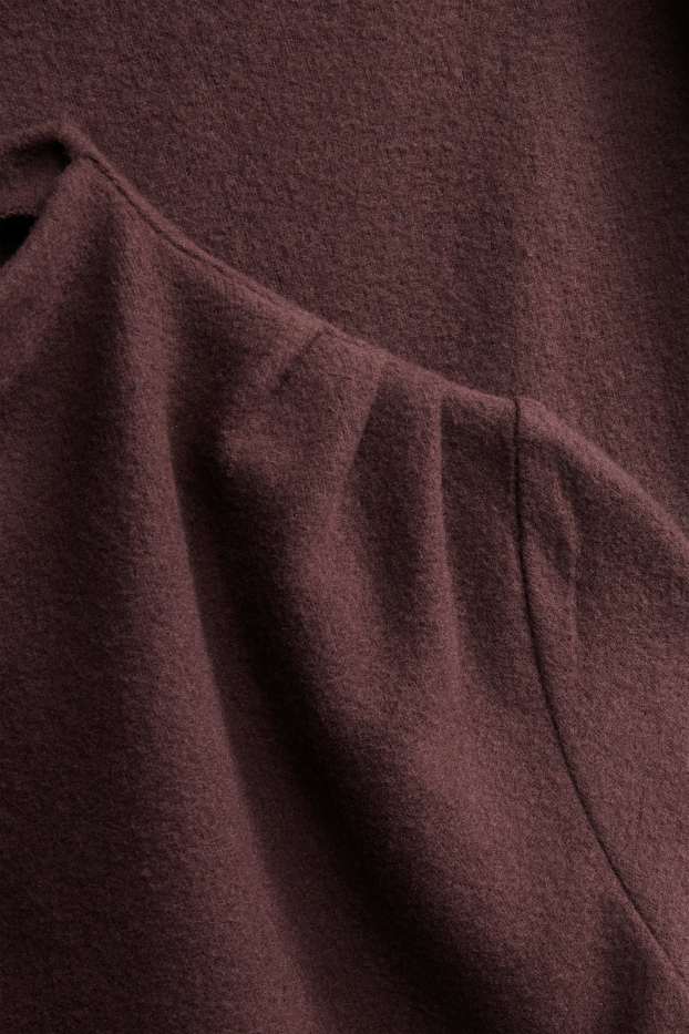 Dona - Vestit entallat - marró fosc