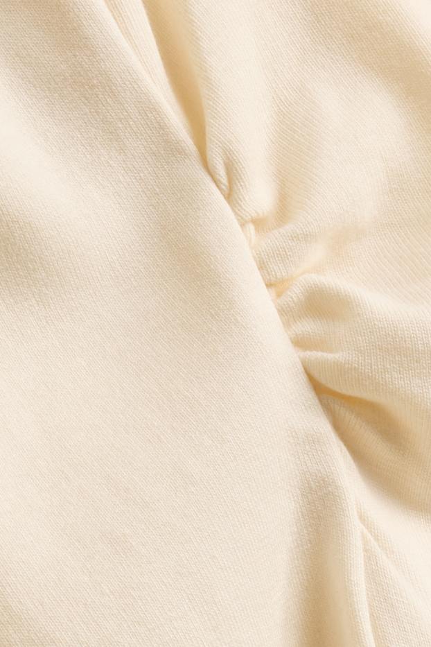 Donna - Maglia a maniche lunghe - slim fit - crema