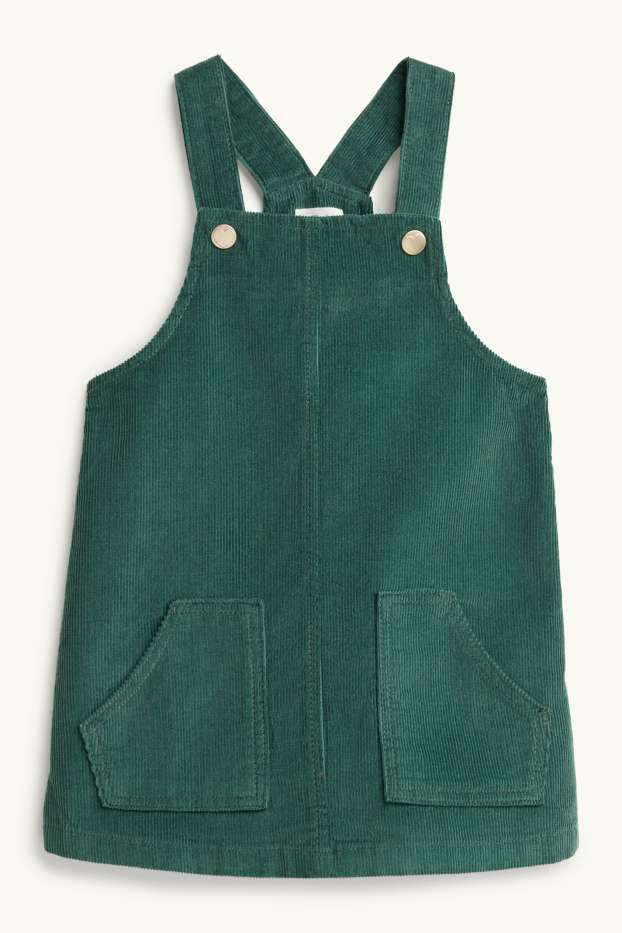 Baby Mädchen - Blümchen - Baby-Outfit - 2 teilig - dunkelgrün