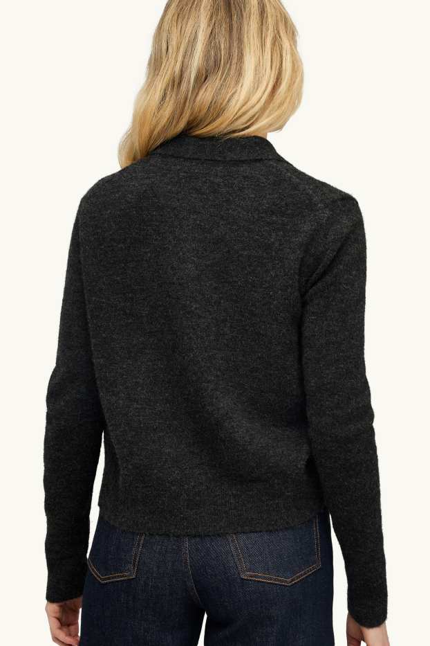 Femmes - Gilet en maille - gris foncé