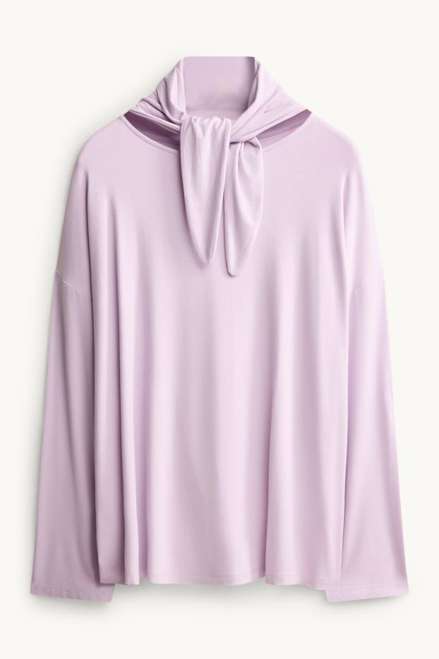 Donna - Maglia a maniche lunghe - regular fit - porpora