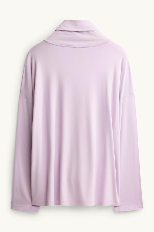 Donna - Maglia a maniche lunghe - regular fit - porpora