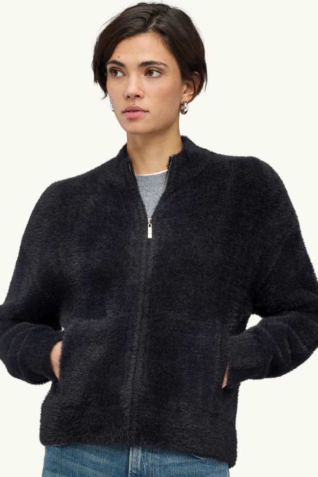 Damen - Strickjacke - schwarz
