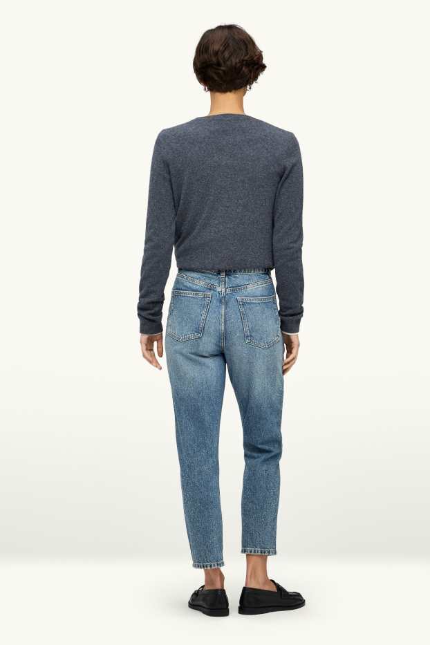 Dámské - Mom jeans - high waist - džíny - modré